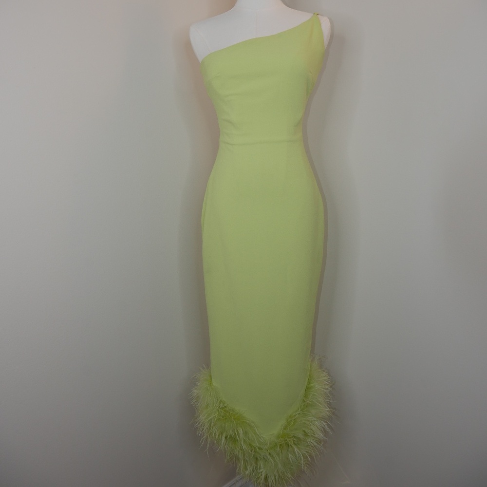 House of CB Alessia Lime Midi Dress